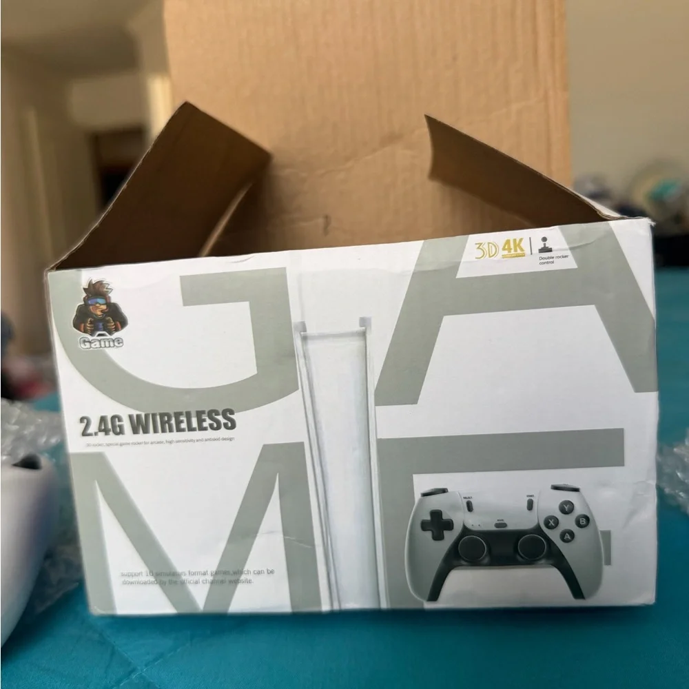 2-Pack White Wireless Game Controllers - 2.4G Console Controllers